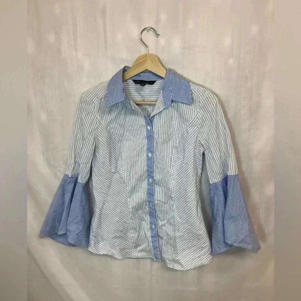 White House‎ black market top with bell sleeves